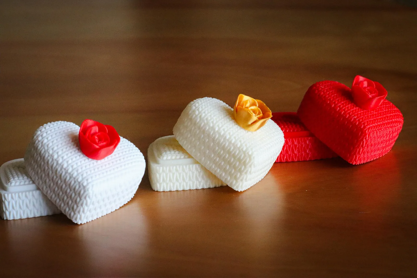 Cofre corazon para anillos impreso en 3D en Paraguay